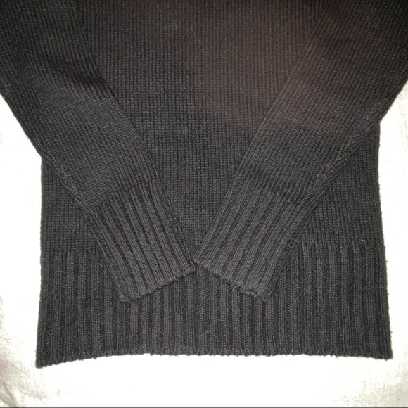 ESPRIT Turtleneck. Black chunky wool cowl neck. - Picture 3 of 9